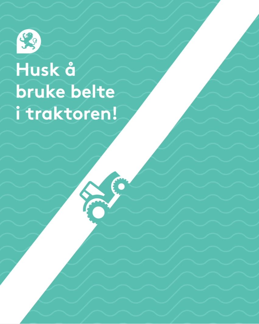 Videovignett Husk å bruke setebelte i traktoren! Video